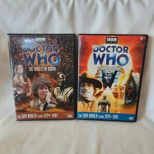 2 Doctor Who DVDs Pyramids of Mars Robots of Death BBC Tom Baker B1